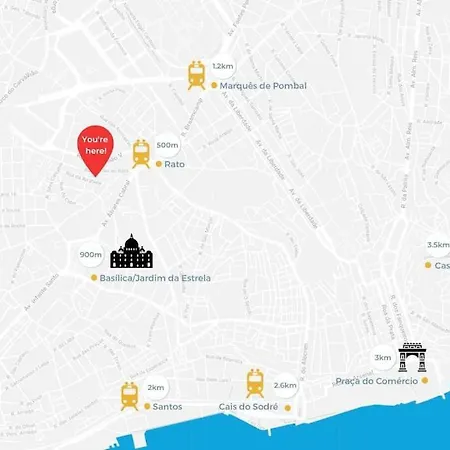 2br Chic&bright With 120sqm. In Campo De Ourique Διαμέρισμα Lisboa